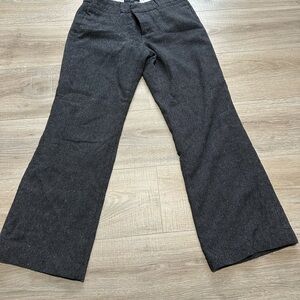 Banana Republic womans size 8P wool blend gray dress pants